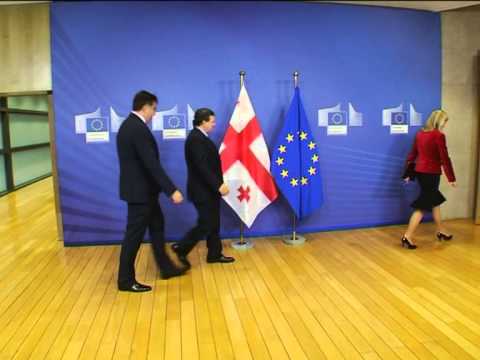 საქართველოს პრეზიდენტი \'აღმოსავლეთ პარტნიორობის\' სამიტის წინ ევროკავშირის ლიდერებს ხვდება